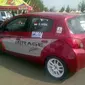 Mitsubishi Mirage yang digunakan untuk kejurnas slalom di Samarinda (Istimewa)