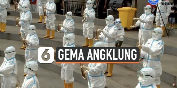 VIDEO: Gema Angklung Tandai 1 Tahun Perjuangan RSDC Wisma Atlet Lawan Covid-19