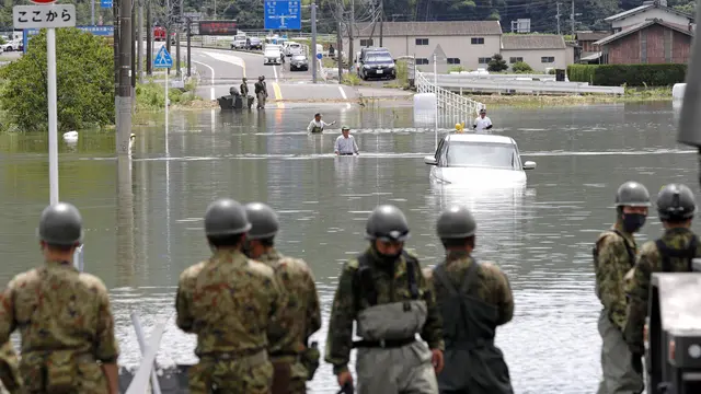 Banjir dan Tanah Longsor Melanda Jepang