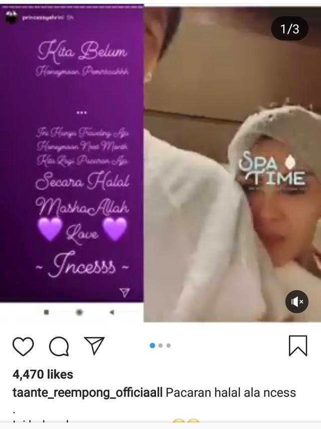 Syahrini dan Reino Barack (Instagram)