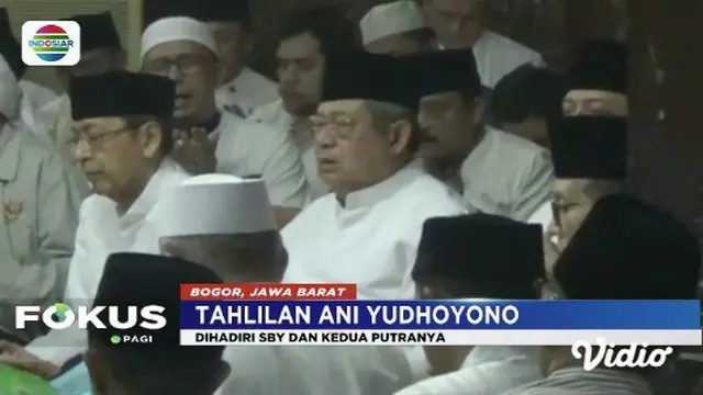 Susilo Bambang Yudhoyono menggelar tahlilan tiga hari wafatnya almarhumah Ani Yudhoyono.