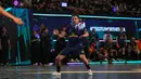 Pemain Fury Squad, Falcao mengontrol bola dalam laga Futsal X Series 2 melawan Nova Titans di GOR UNJ, Rawamangun, Jakarta, Sabtu (17/01/2026). (Bola.com/Bagaskara Lazuardi)