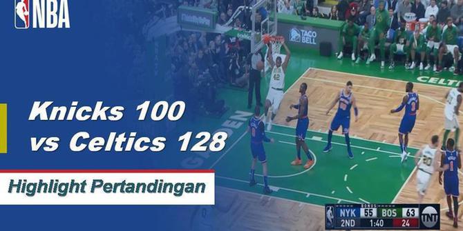 Cuplikan Pertandingan NBA : Celtics 128 vs Knicks 100