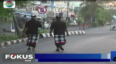 Selama pelaksanaan Hari Raya Nyepi, seluruh aktivitas warga terhenti, termasuk layanan di Bandara I Gusti Ngurah Rai, jalan tol, hingga di Pelabuhan Ketapang.