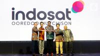 Penggabungan usaha PT Indosat Tbk dan PT Hutchison 3 Indonesia akan menyatukan dua bisnis untuk menciptakan perusahaan telekomunikasi dan internet digital kelas dunia baru untuk Indonesia. Indosat Ooredoo Hutchison akan memberikan nilai lebih bagi semua pemangku kepentingan. (Liputan6.com/HO/Rizki)