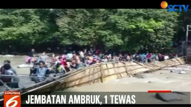 Musibah jembatan putus ini, mengakibatkan setidaknya 30 wisatawan jatuh seketika ke sungai dan mengalami luka-luka.