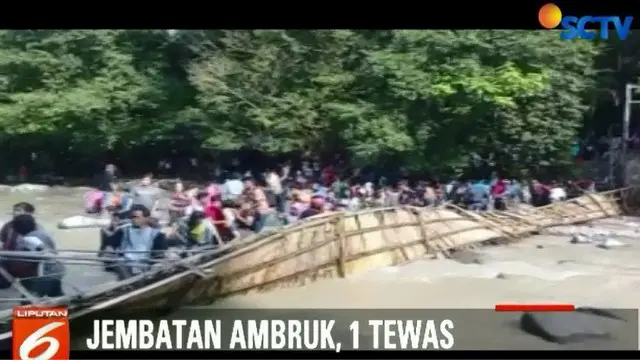 Video Amatir: Putusnya Jembatan Gantung Obyek Wisata di Bogor