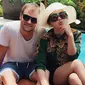 Kebersamaan Syahrini dan Dash Berlin saat di Bali. (foto: Instagram.com/princessyahrini)