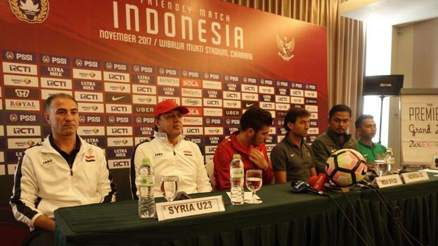 Konferensi Pers Timnas Indonesia U-23 vs Timnas Suriah U-23