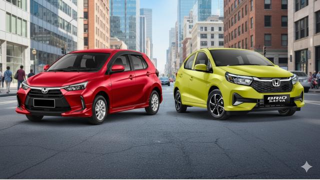 Toyota Agya vs Honda Brio 2025