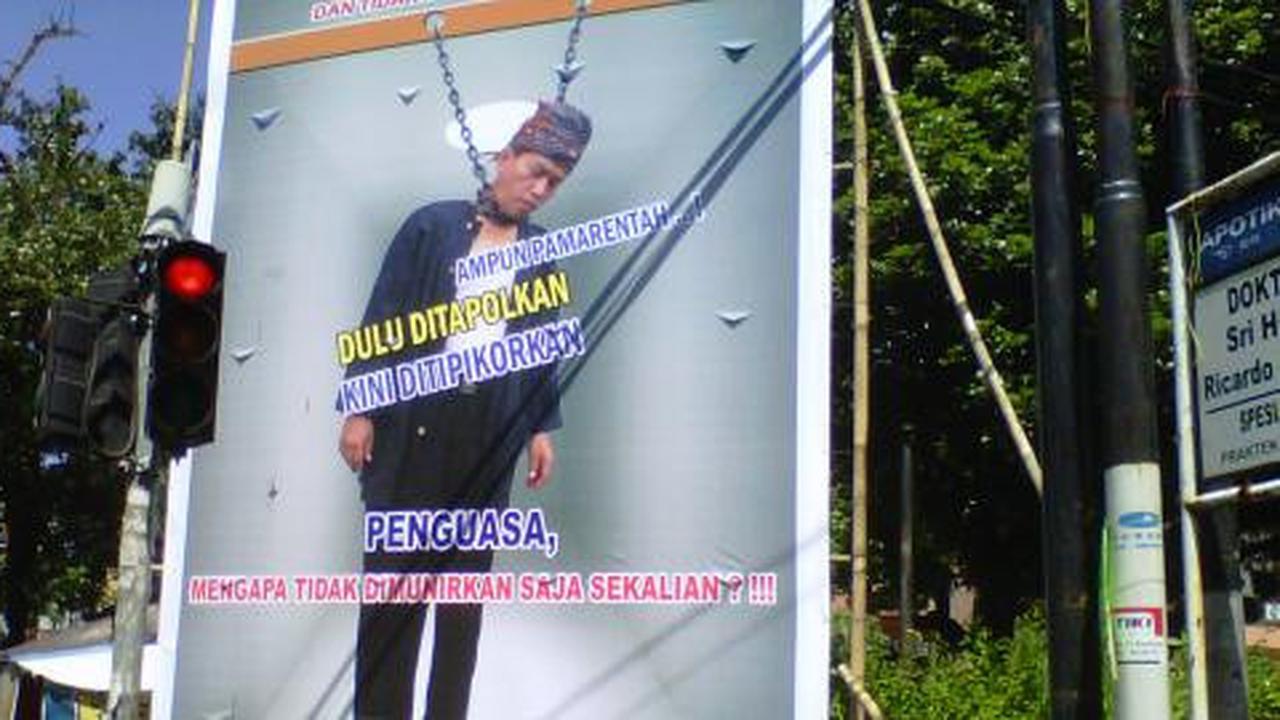 Baliho bergambar Eep digantung memperburuk citra