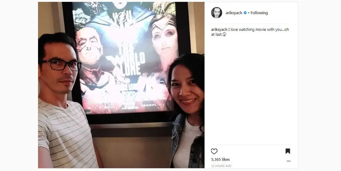Atalarik Syach dan Vonny Cornelia [foto: instagram.com/ariksyach]