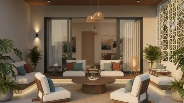 Ilustrasi Desain Teras Kecil Tapi Lapang/Gemini AI