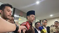 Presiden ke-7 Republik Indonesia Joko Widodo (Jokowi) di Mabes Polri, Jakarta, Selasa (20/4/2025) (Liputan6.com/Muhammad Radityo Priyasmoro)