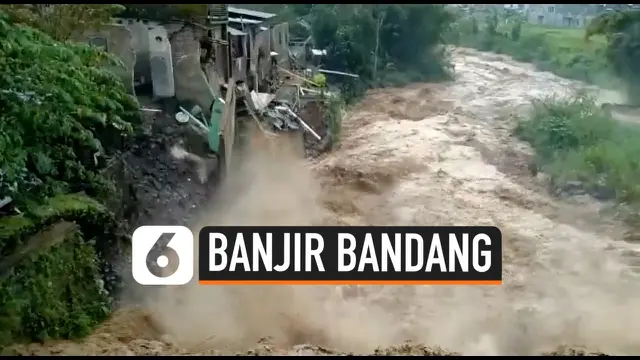 thumbnail detik-detik rumah rubuh banjir bandang
