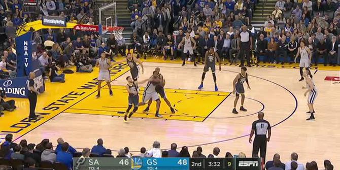 VIDEO : GAME RECAP NBA 2017-2018, Warriors 122 vs Spurs 105