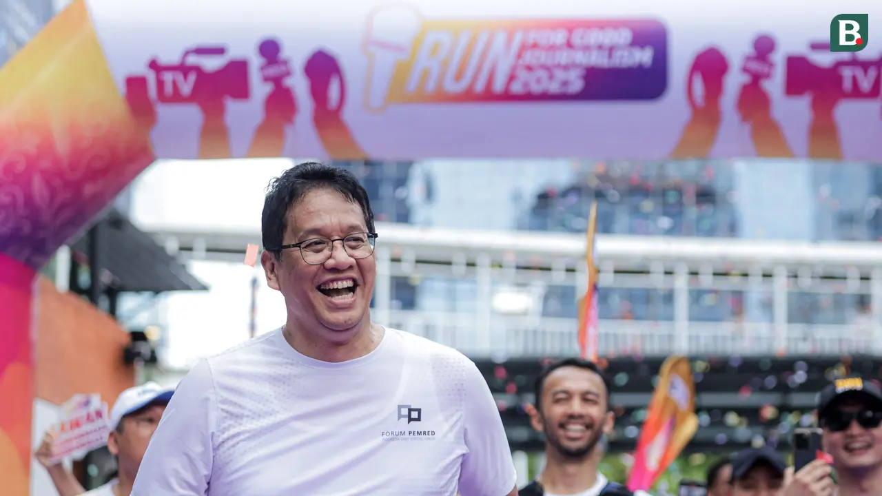 Foto: Menkeu Purbaya Ikut Ramaikan Lintasan, Run for Journalism 2025 Berlangsung Meriah