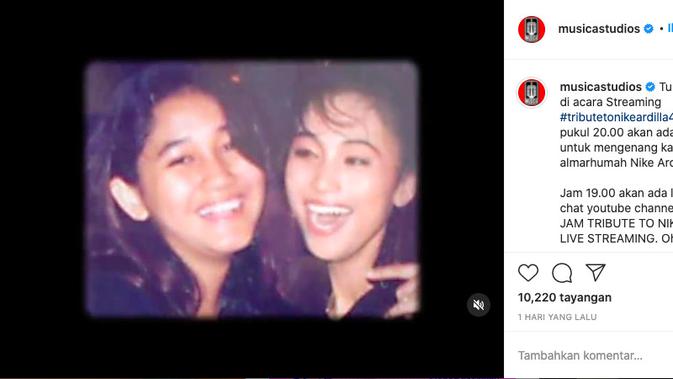 Inka Christie Duet Bareng Nike Ardilla untuk Lagu Cinta Kita. (instagram.com/musicastudios)