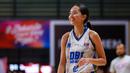 Pemain DBL Indonesia Team, Alya Zahira saat fun charity match melawan Mantappu Corp di GOR Cempaka Putih, Jakarta, Rabu (16/08/2023). (Bola.com/Bagaskara Lazuardi)