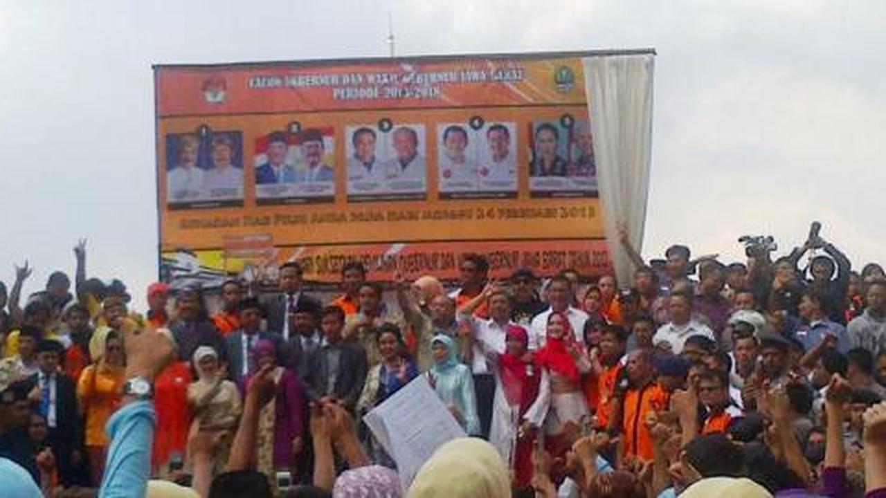 Surat suara raksasa warnai pembukaan kampanye Pilgub Jabar