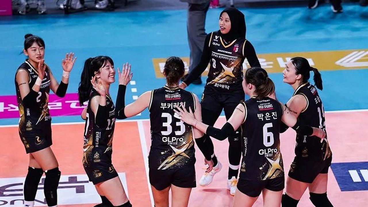 Hasil Korean V-League 2024/2025: Rekor Kemenangan Beruntun Red Sparks Dipatahkan Pink Spiders