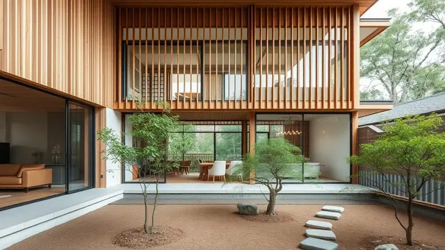 Desain Rumah Modern 2 Lantai (Sumber: qwen.ai)