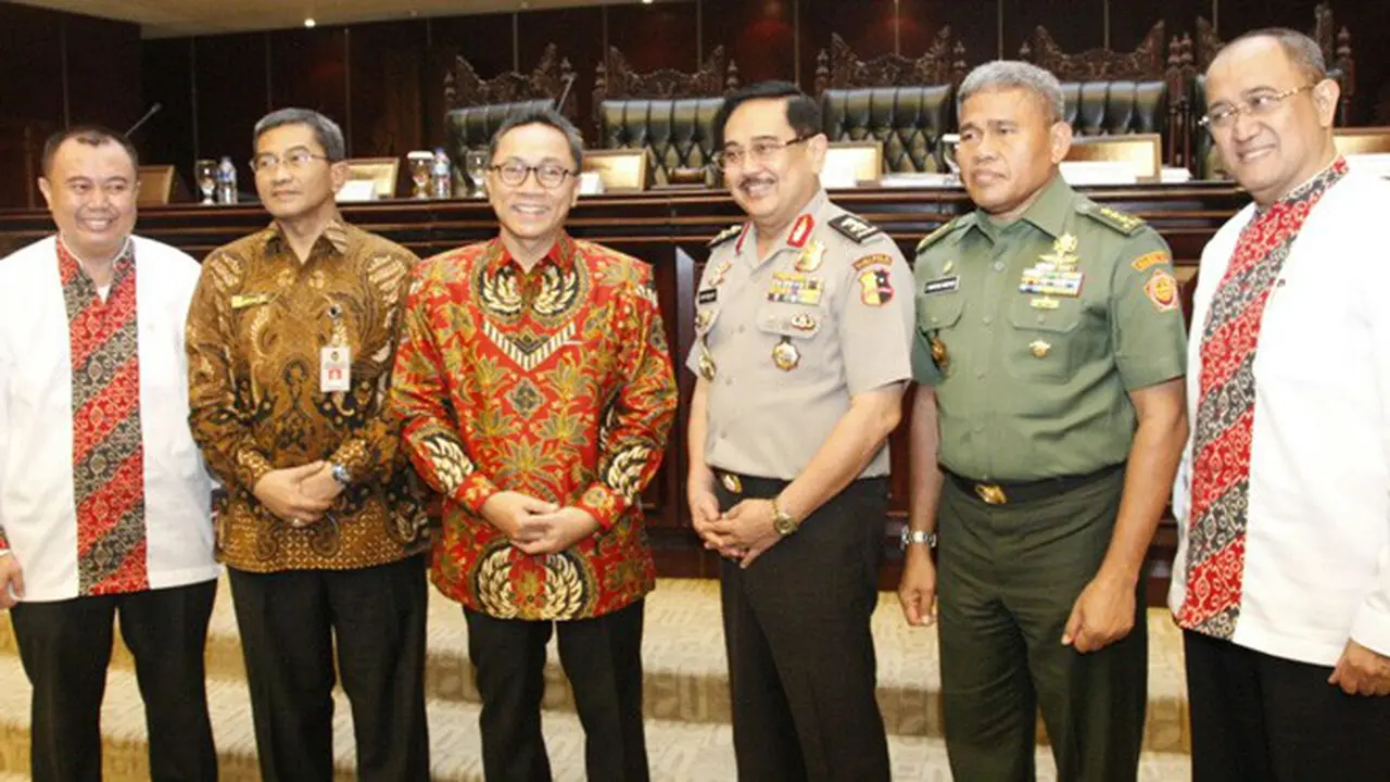 acara Sarasehan Nasional Bela Negara Yayasan Barisan Patriot Bela Negara ( YBPBN ), di Gedung Nusantara V, Komplek MPR/DPR/DPD, Senayan, Jakarta, Senin ( 5/9 ).