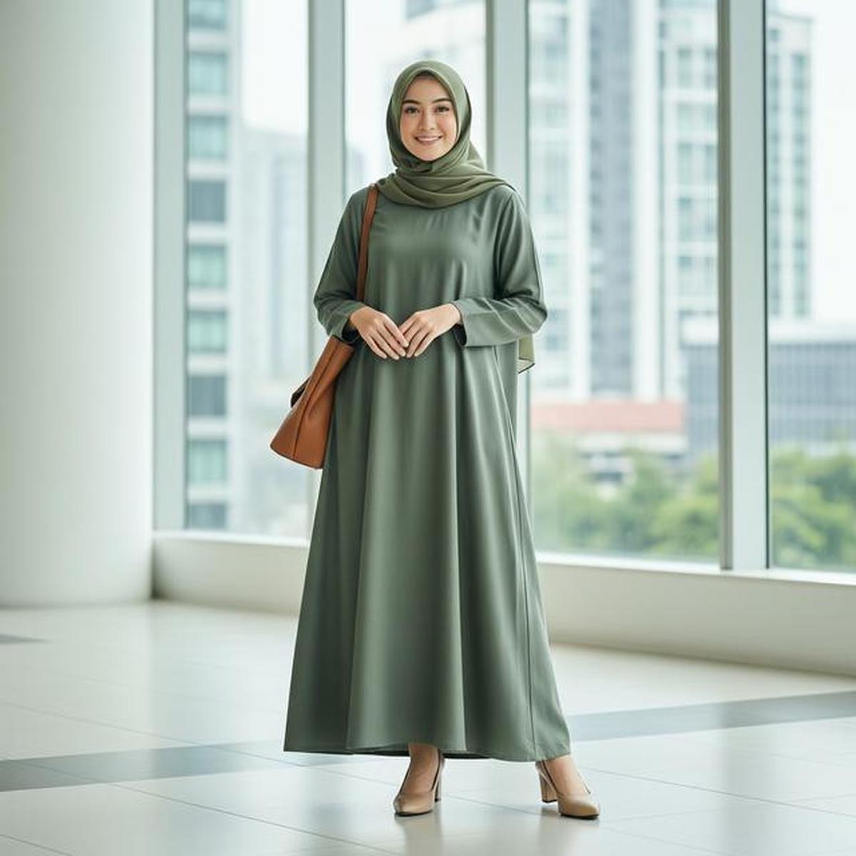 8 Model Gamis Longgar yang Tidak Panas dan Tetap Terlihat Anggun