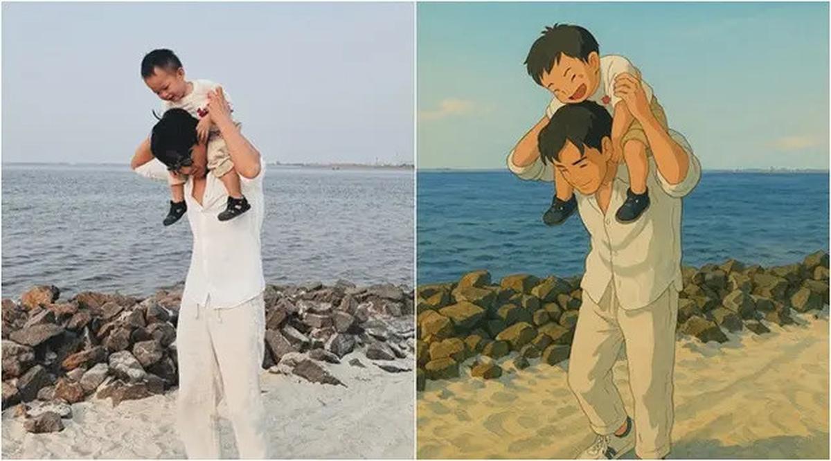 6 Potret Artis Ikut Tren Viral Ala Studio Ghibli, Chelsea Islan hingga Fendy Chow