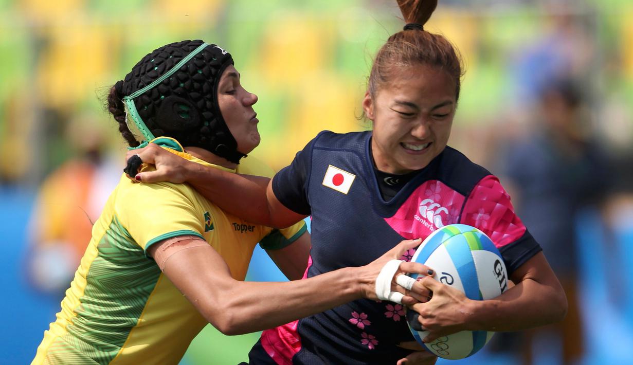 Aksi Seru Pemain Rugby Perempuan Brasil Lawan Jepang ...