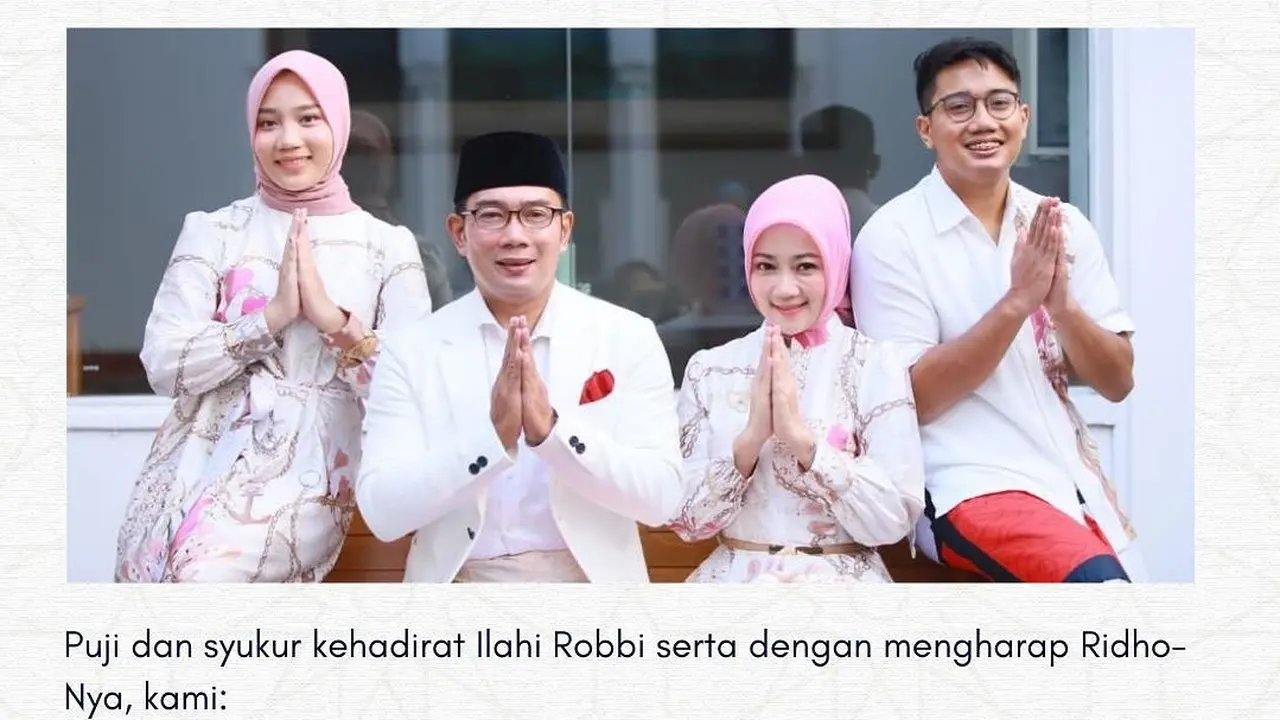 Ridwan Kamil Badalkan Haji untuk Mendiang Eril