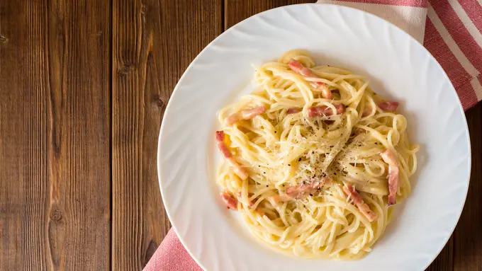 Resep Mi Instan Carbonara Creamy