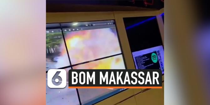 VIDEO: Detik-Detik Ledakan Bom di Gereja Katedral Makassar