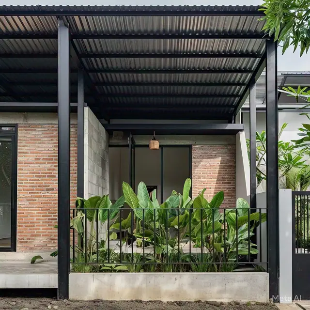 Rumah Tropis Minimalis Industrial