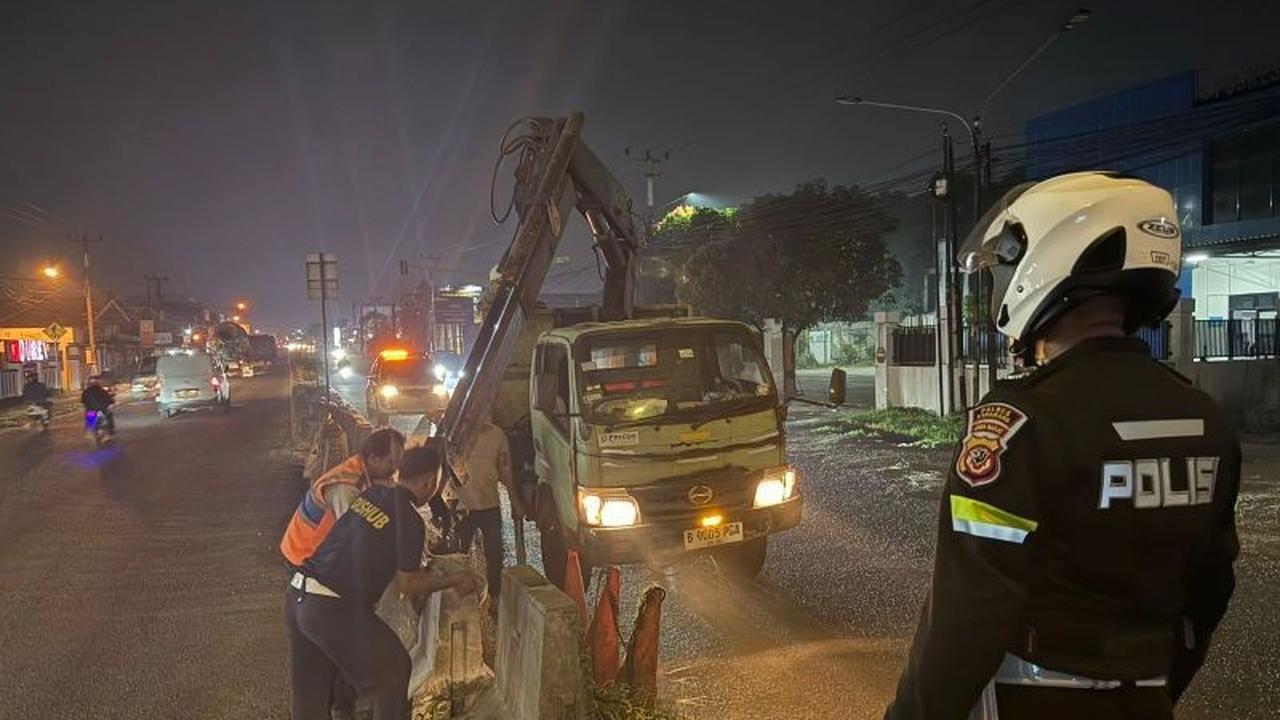 Puluhan U-turn di Karawang Ditutup untuk Kelancaran Mudik Lebaran 2026