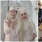 Momen Pernikahan YouTuber Ujung Oppa dan Kania Permatasari. (Sumber: Instagram.com/hwangwoojoong)