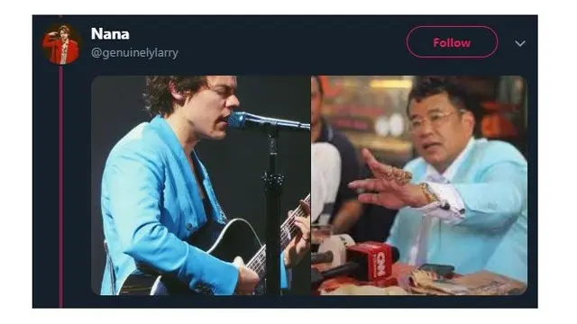 7 Potret Gaya Hotman Paris yang Mirip Harry Styles