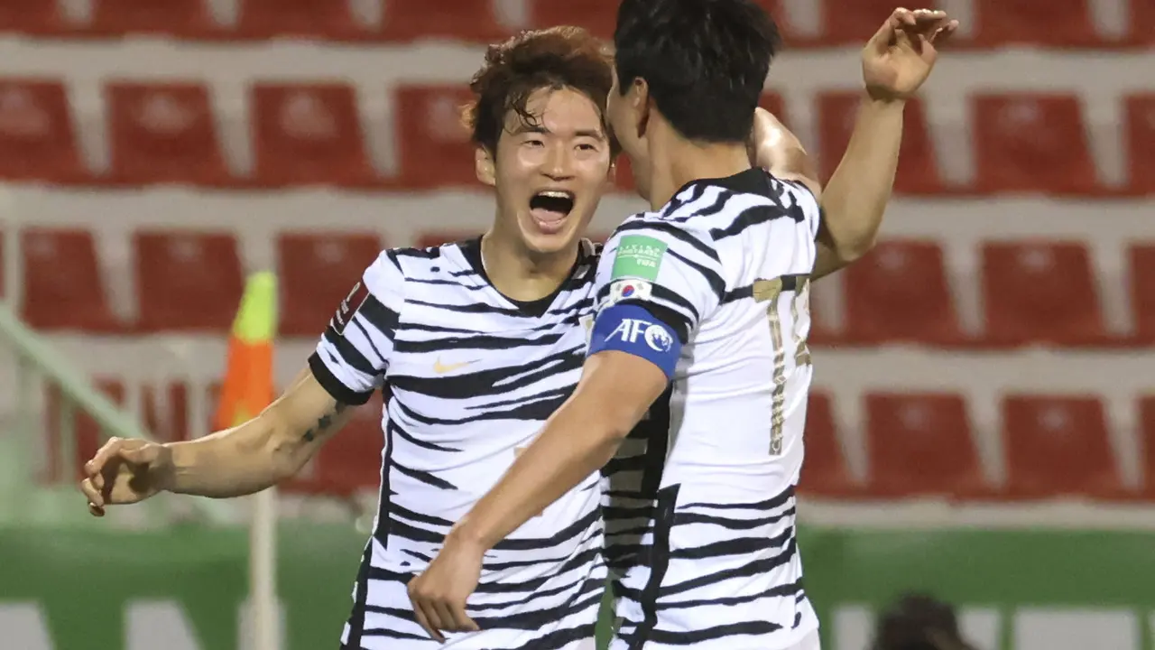 Foto: Korea Selatan Amankan Tiket Piala Dunia 2022 usai Kalahkan Suriah