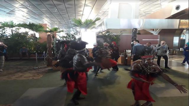 Kegiatan menyambut malam pergantian tahun di Bandara Soetta (Foto:Liputan6.com/Pramita T)