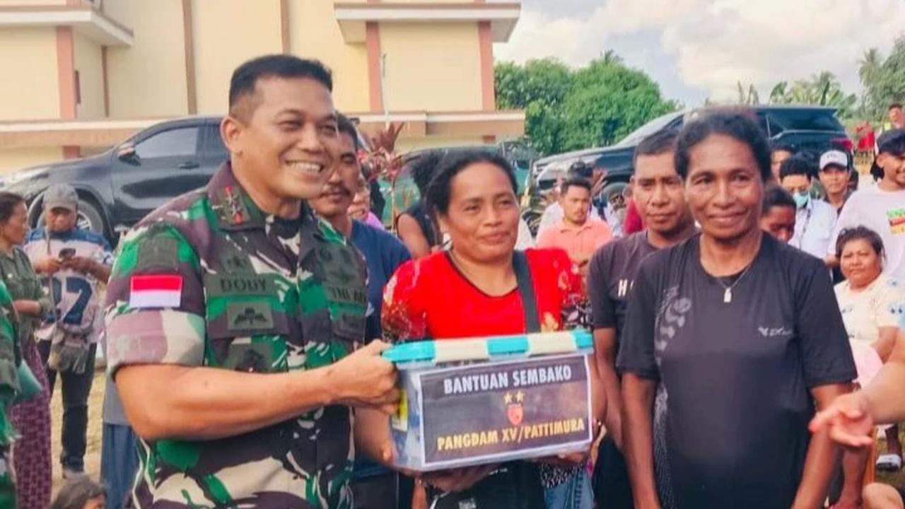 FOTO: Pangdam Pattimura Turun Tangan Redam Konflik Warga di Halmahera Tengah
