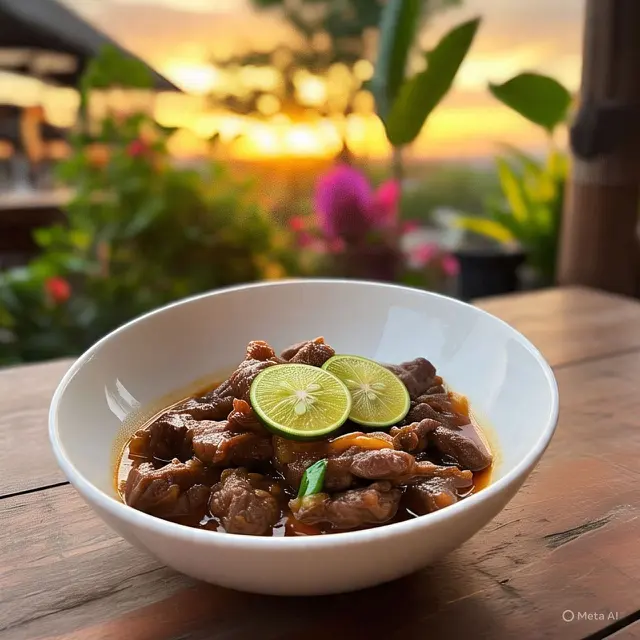 Asem-Asem Daging Sapi Jeruk Nipis Segar