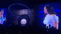 Bernadya menjadi bintang tamu dalam konser Rossa bertajuk Here I Am yang dihelat Jumat (23/5/2025) di Indonesia Arena, Jakarta. (Foto: Ratnaning Asih)