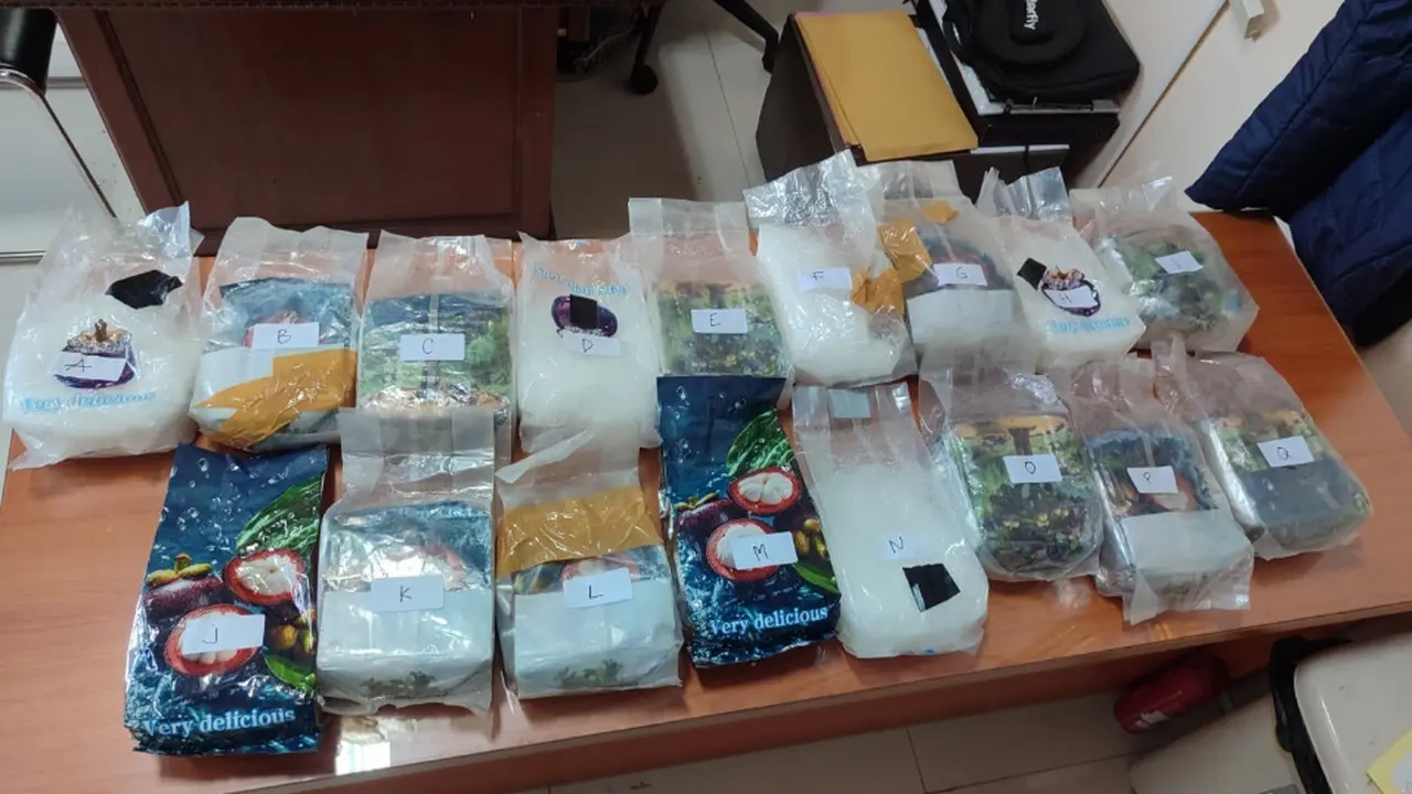 Barang bukti kasus sabu di Lampung