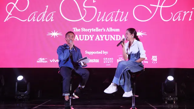 Maudy Ayunda dalam konferensi pers yang digelar di Plaza Indonesia, Jakarta Pusat (Dok/Fimela.com/Adrian Putra)