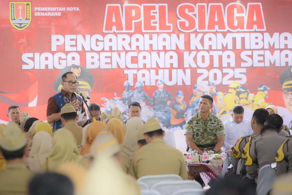 Wakil Wali Kota Iswar Aminuddin saat Pengarahan Kamtibmas dan Siaga Bencana Kota Semarang