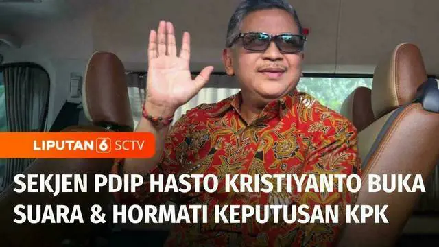 VIDEO: Hasto Kristiyanto Jadi Tersangka Suap, Siap Hadapi Risiko Terburuk