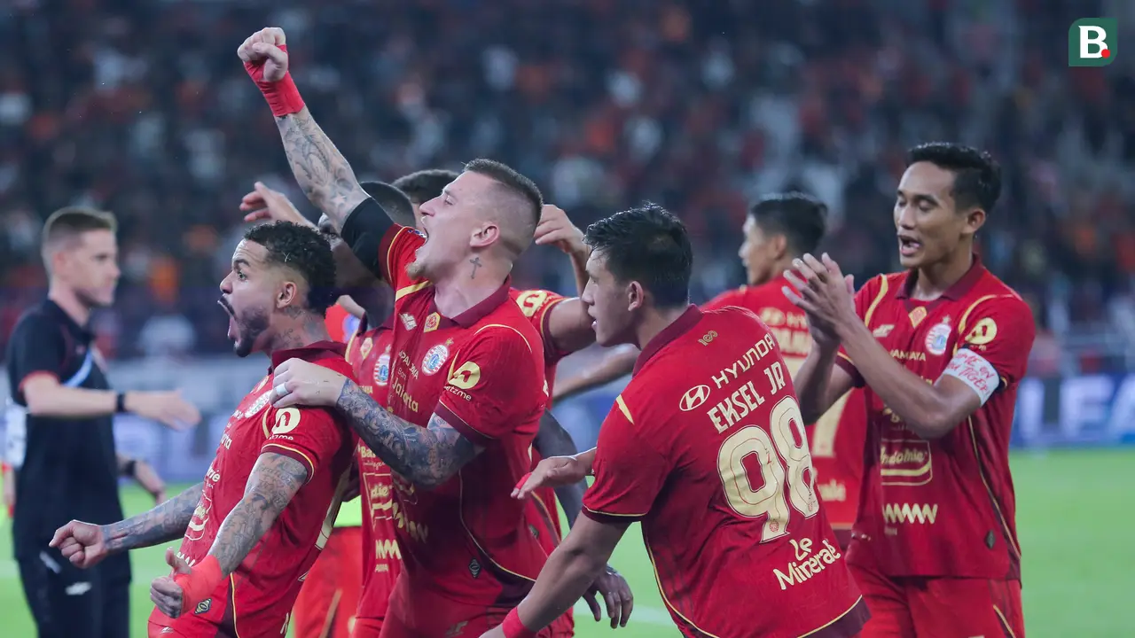 Foto: Persija Pesta Gol Atas Bhayangkara FC di BRI Super League