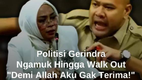 PANAS! Reza Gerindra Ngamuk Hingga Walk Out: Demi Allah Aku Gak Terima!