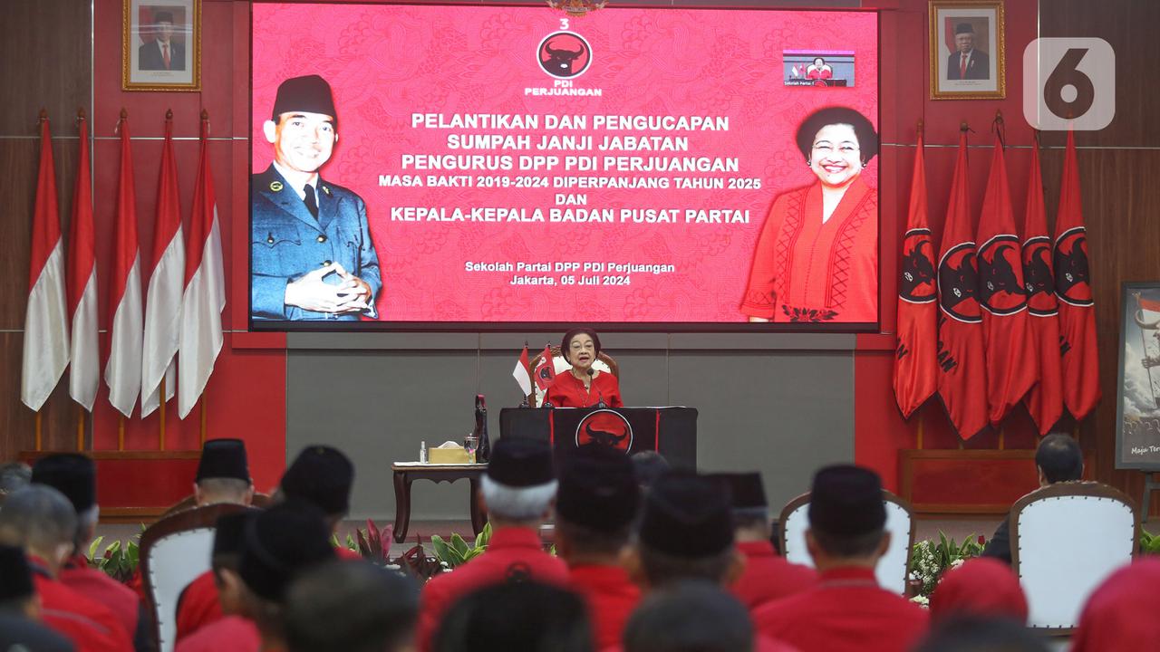 Megawati Lantik Pengurus Baru DPP PDIP