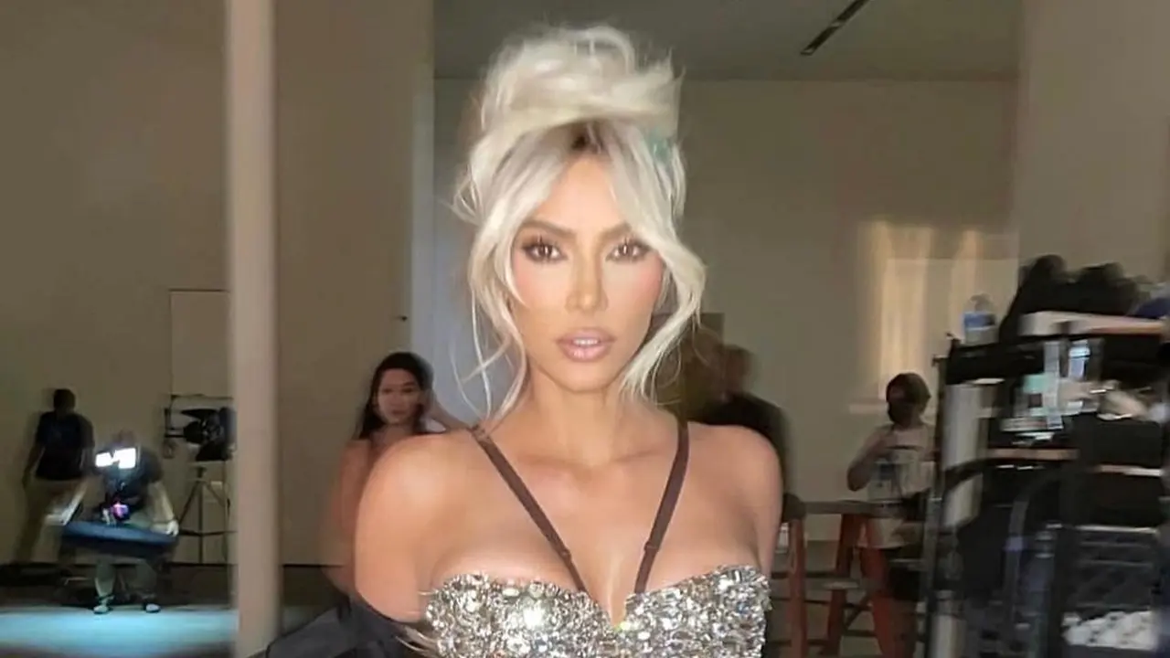 Kim Kardashian di Milan Fashion Week